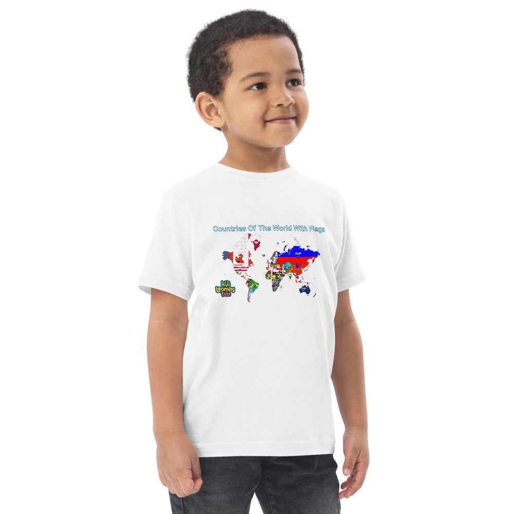 Countries of the World - Toddler jersey t-shirt