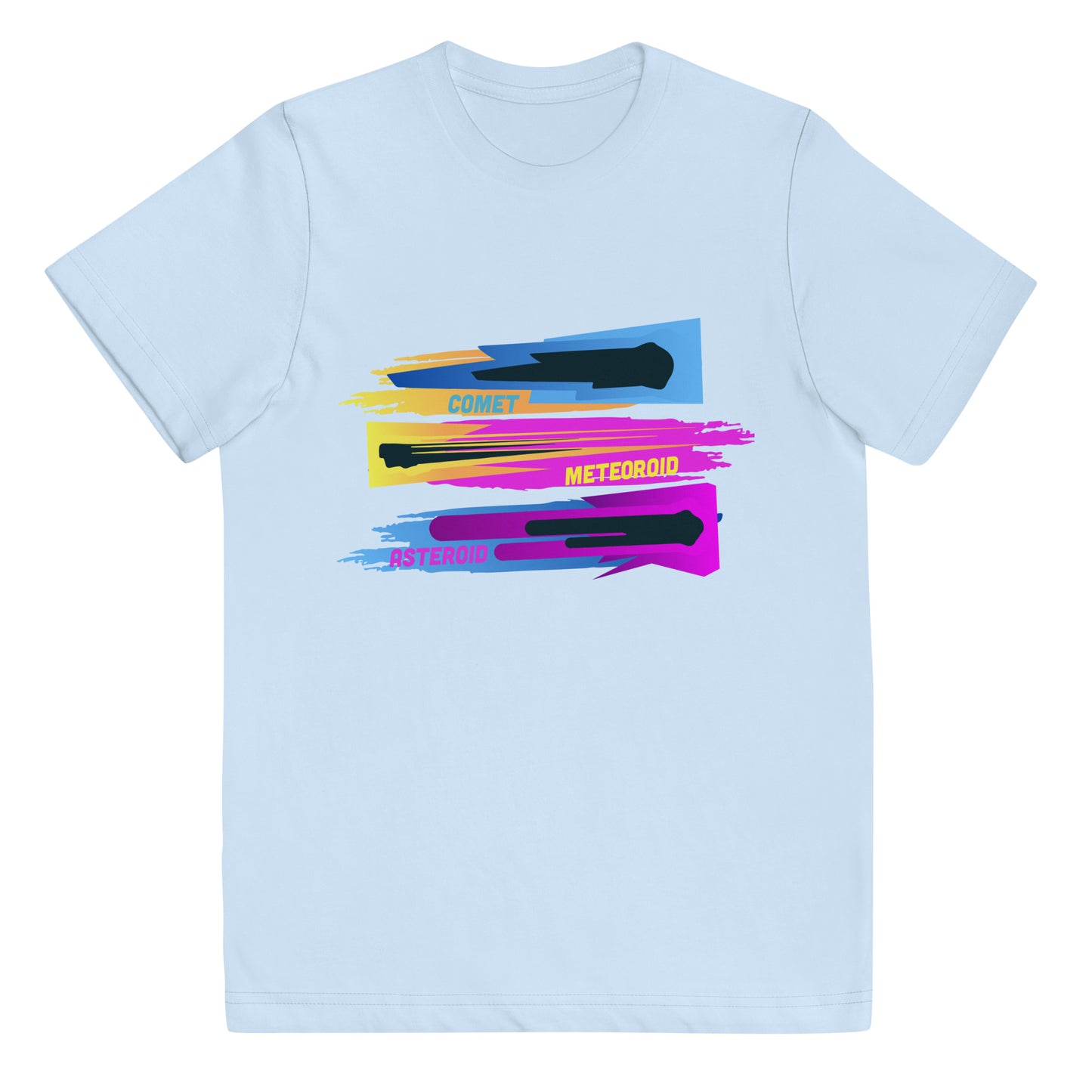 Youth Comet, Meteoroid, Asteroid jersey t-shirt