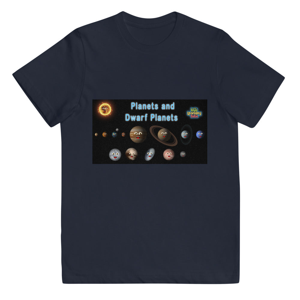 8 Planets and 5 Dwarf Planets - Youth jersey t-shirt
