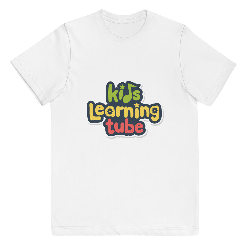 Kids Learning Tube Shapes Youth Jersey T-Shirt White / XL