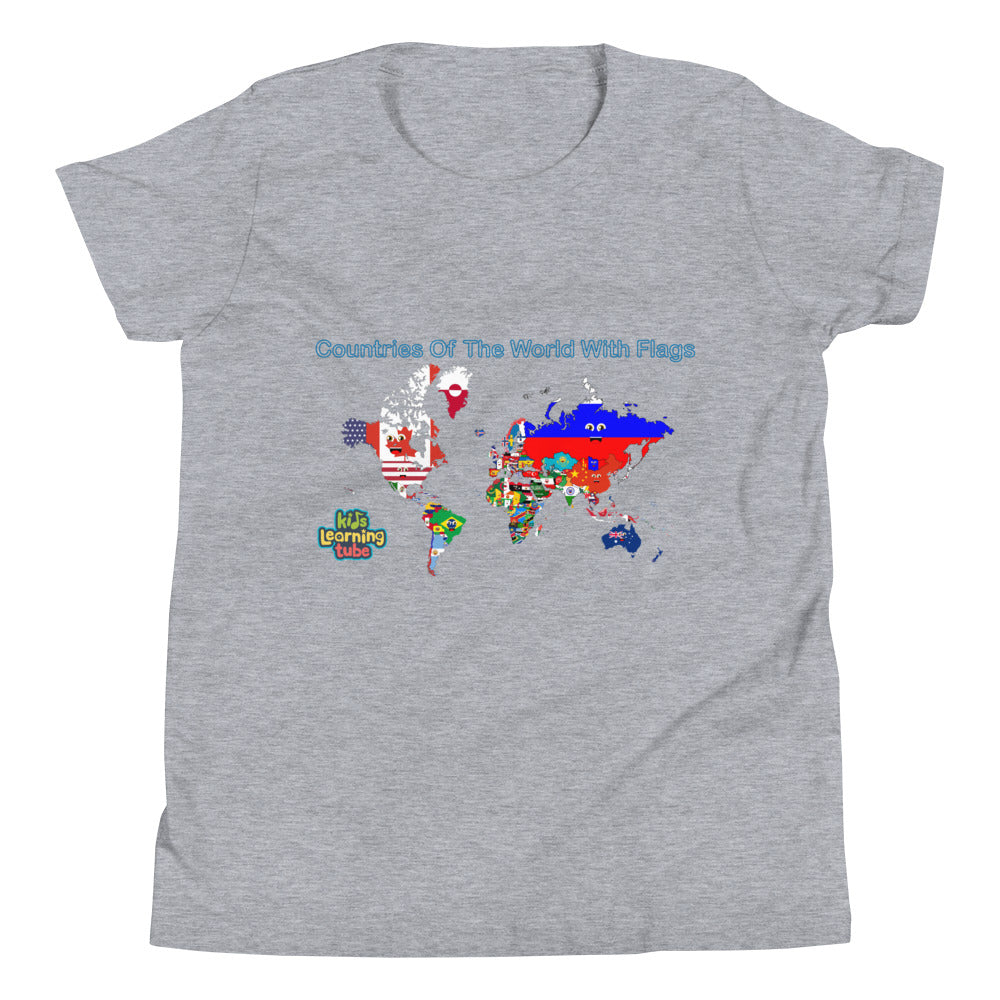 Countries of the World With Flags - Youth Short Sleeve T-Shirt