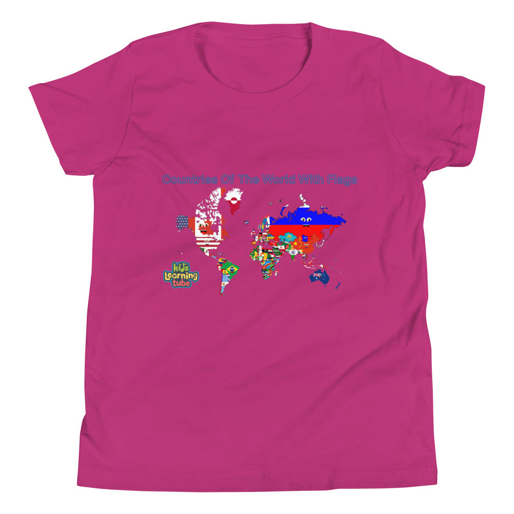 Countries of the World With Flags - Youth Short Sleeve T-Shirt