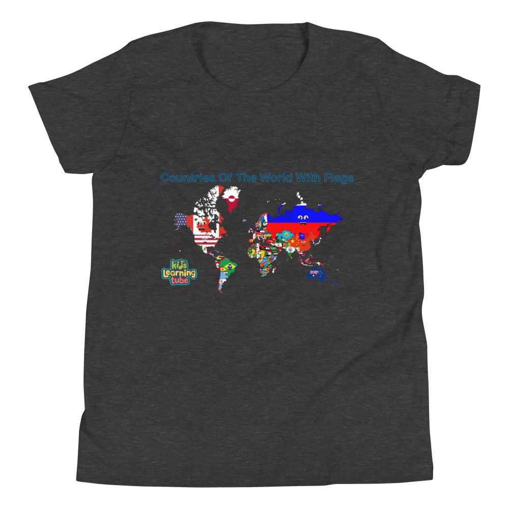 Countries of the World With Flags - Youth Short Sleeve T-Shirt