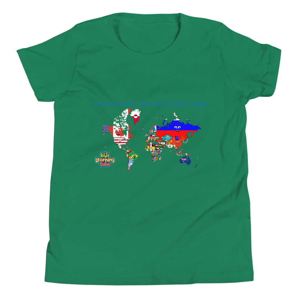 Countries of the World With Flags - Youth Short Sleeve T-Shirt