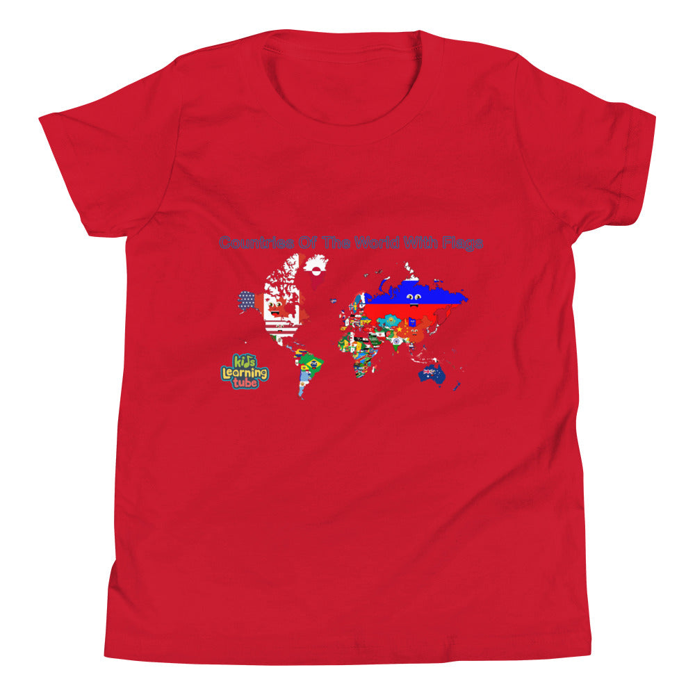 Countries of the World With Flags - Youth Short Sleeve T-Shirt