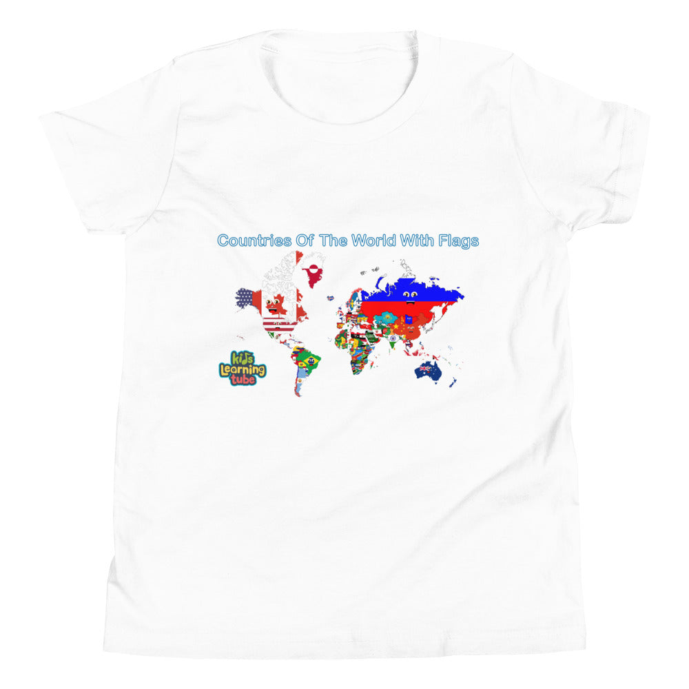 Countries of the World With Flags - Youth Short Sleeve T-Shirt
