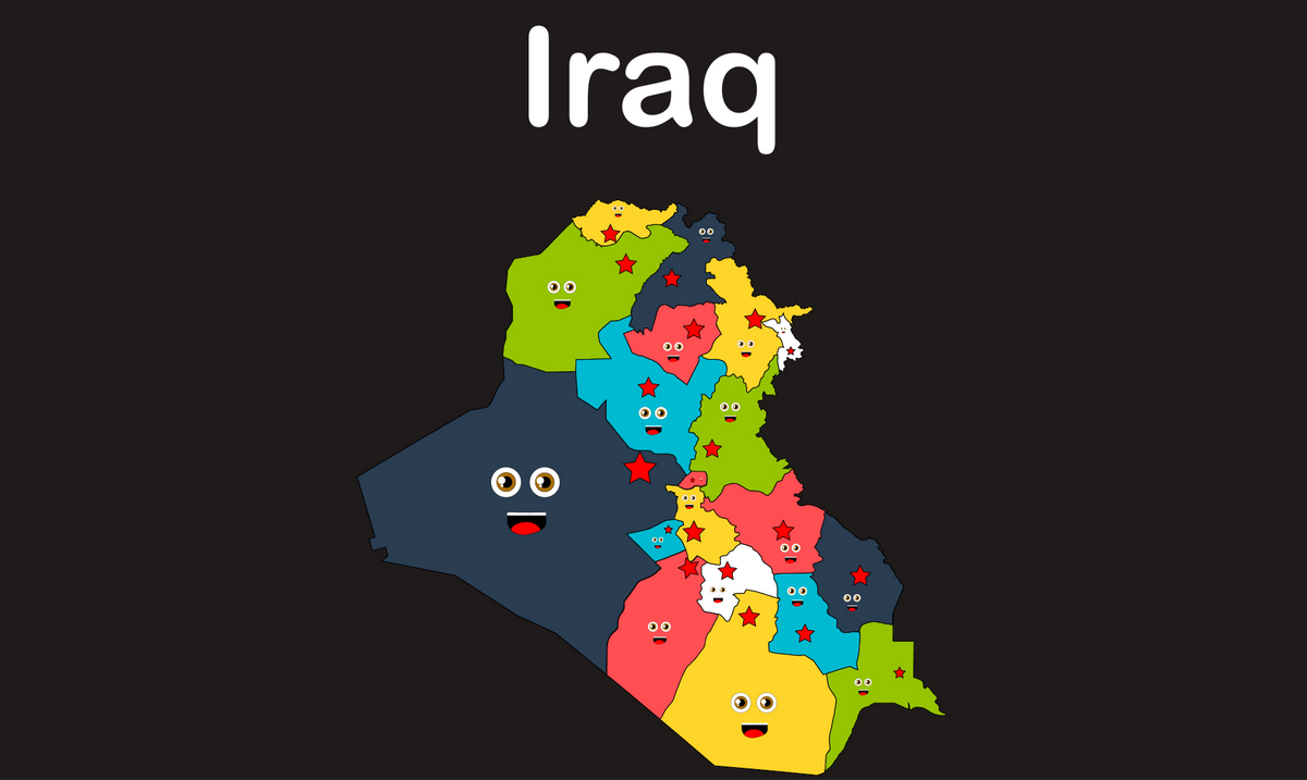 Iraq Coloring Iraq Coloring Sheet – Kids Learning Tube