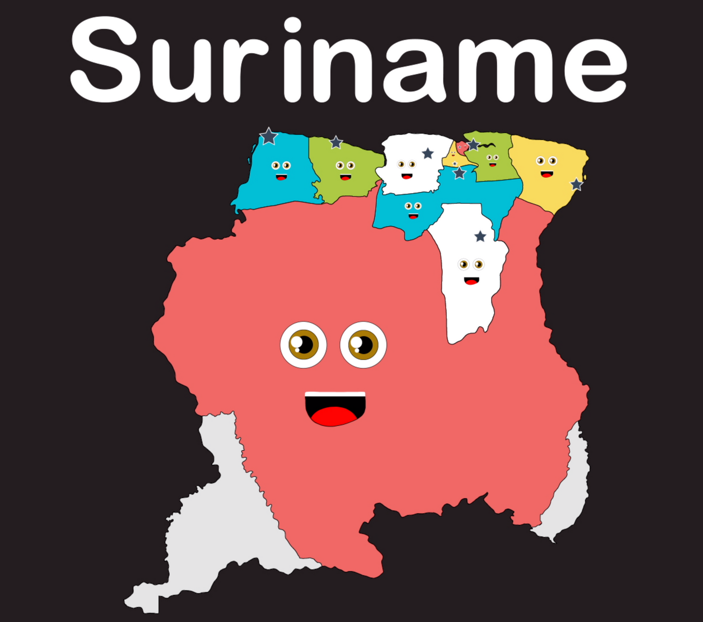 Suriname Coloring Sheet
