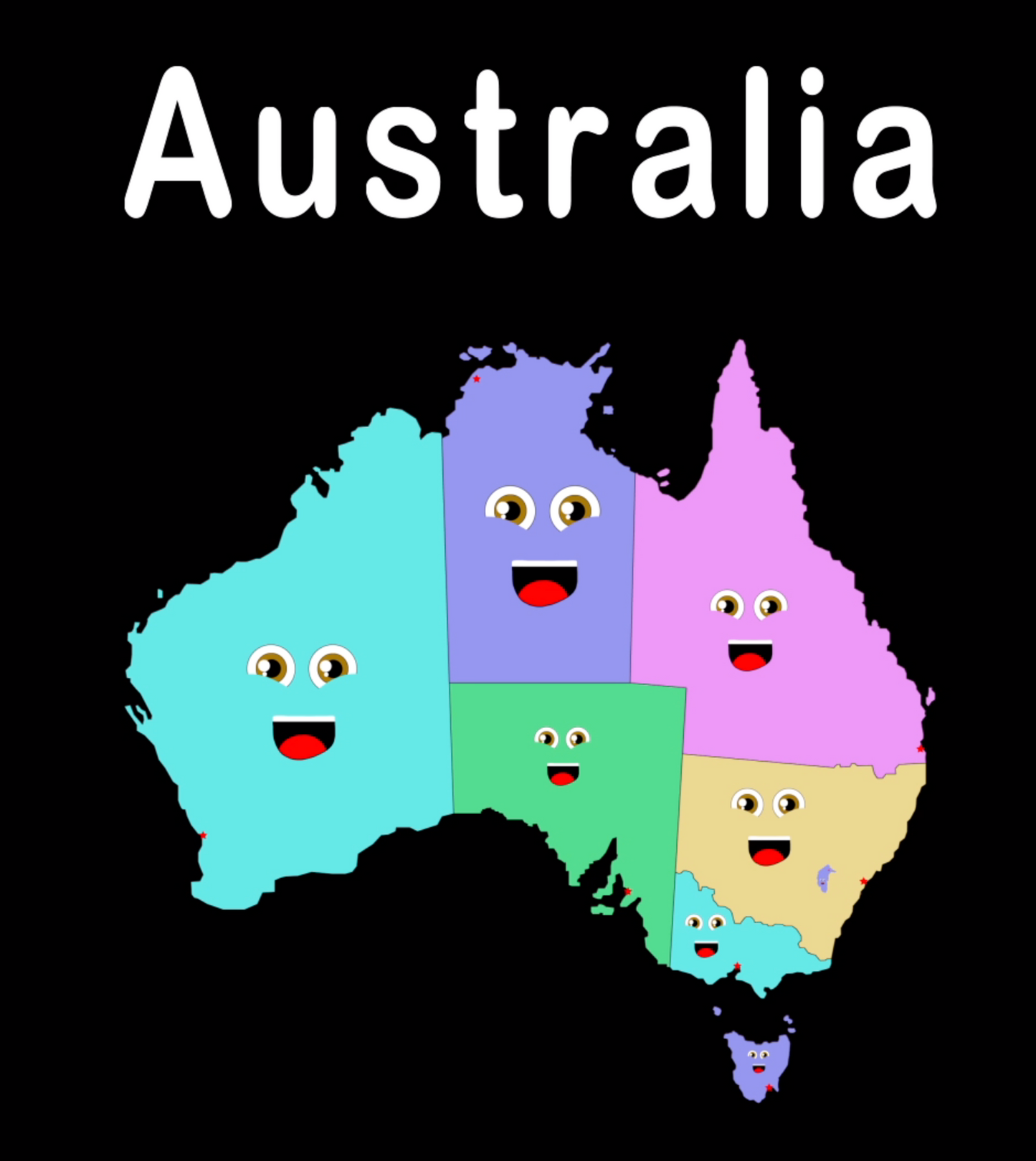 Australia Coloring Sheet
