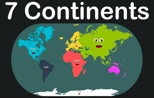 7 Continents Coloring Sheet