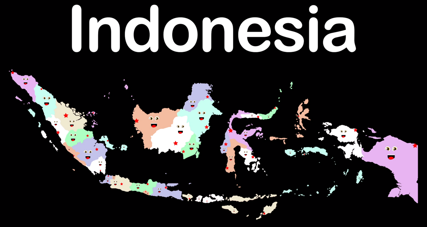 Indonesia Coloring Sheet