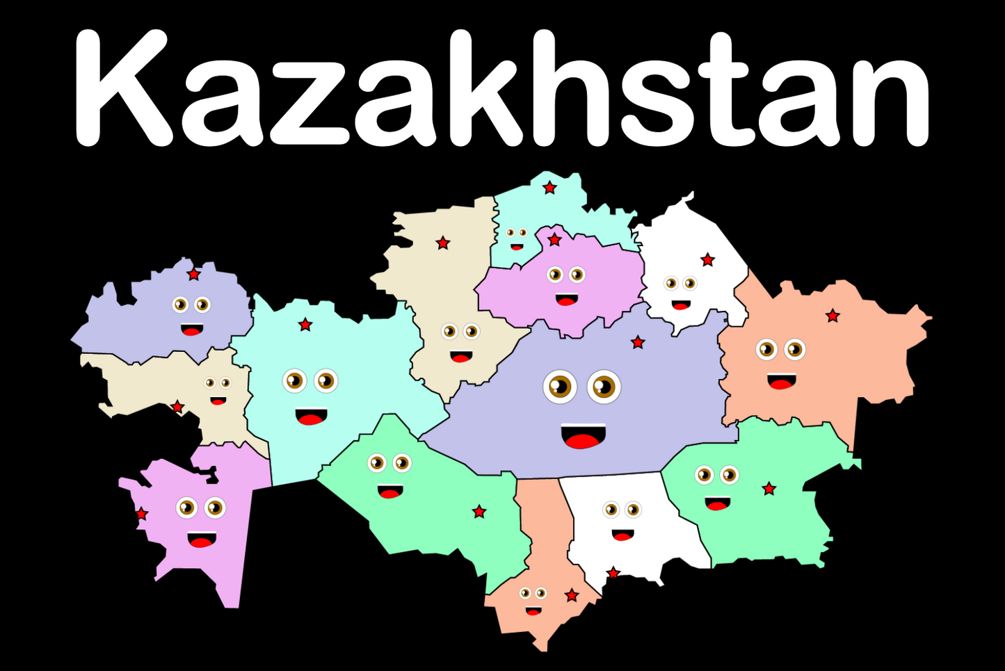 Kasakhstan Coloring Sheet