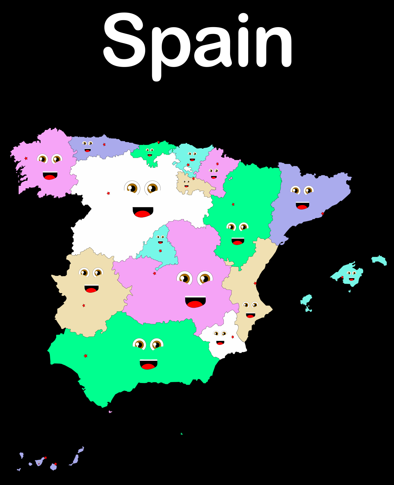 Spain Coloring Sheet