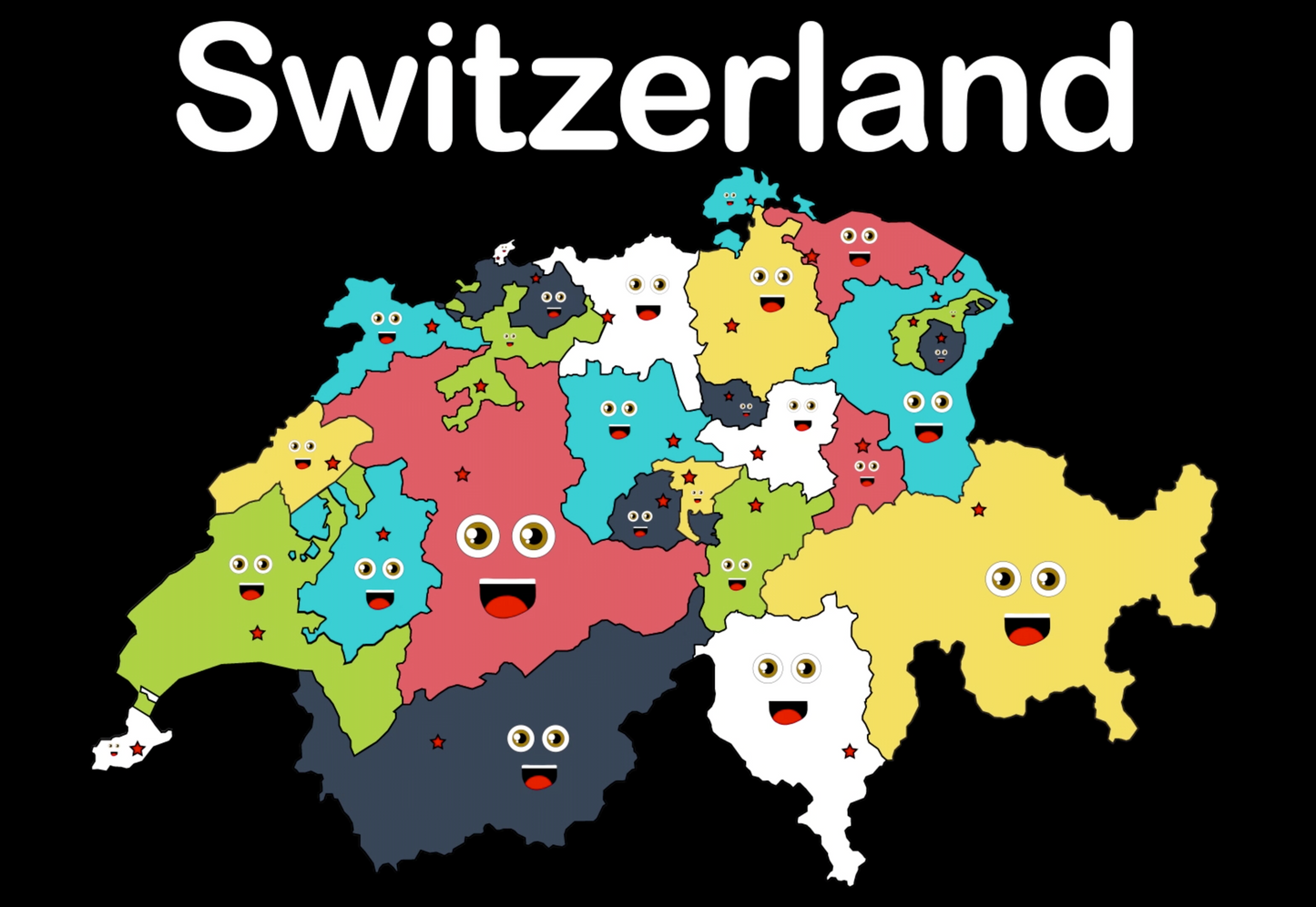 Switzerland Coloring Sheet