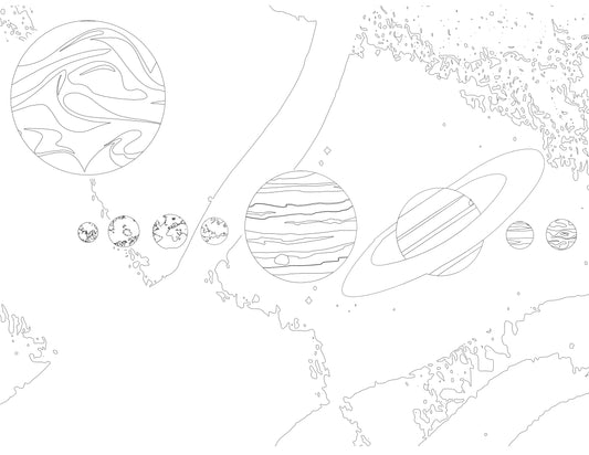Solar System Coloring Sheet