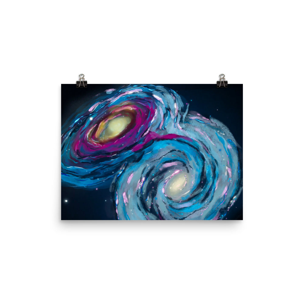 Colliding Galaxies Poster