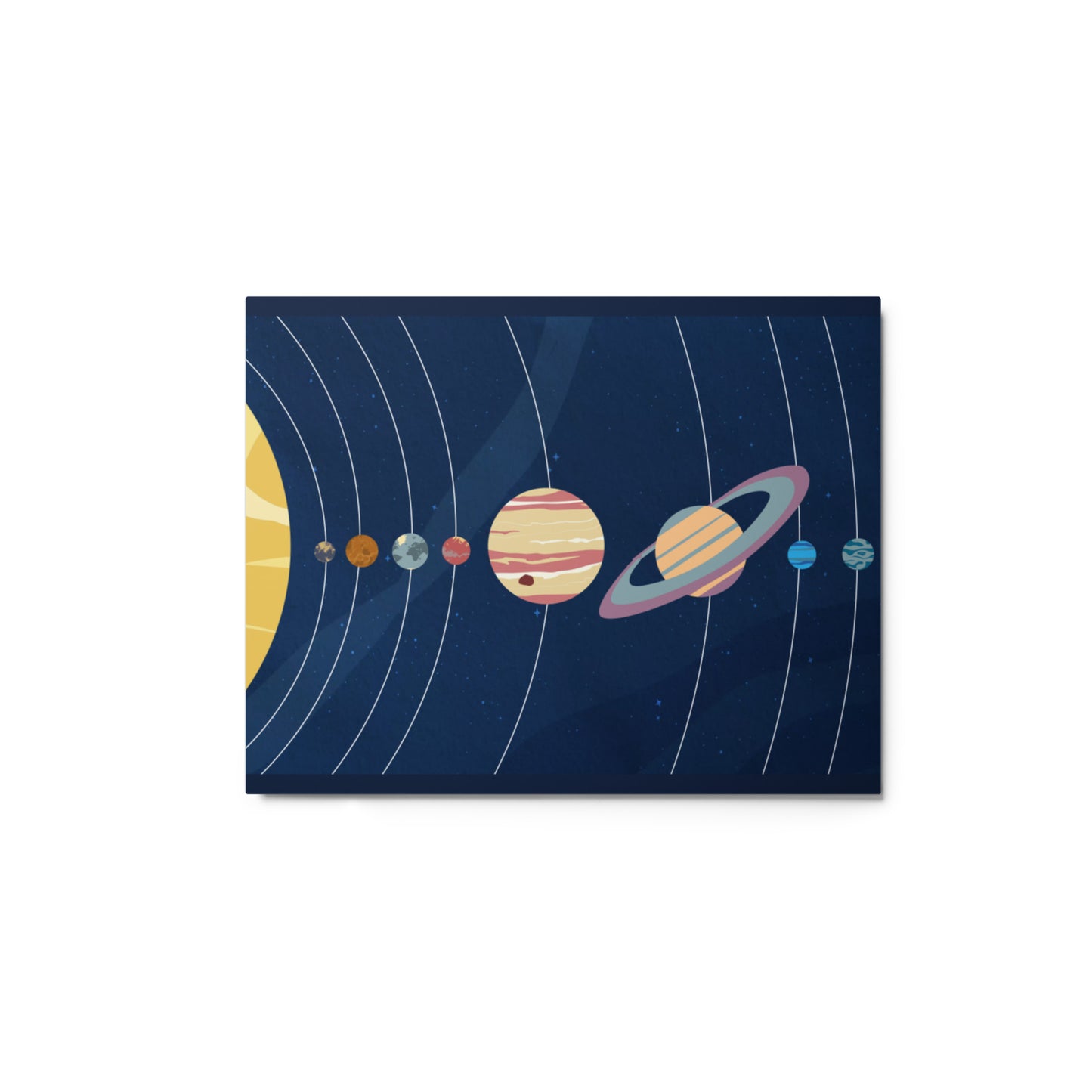 Metal prints of the Solar System