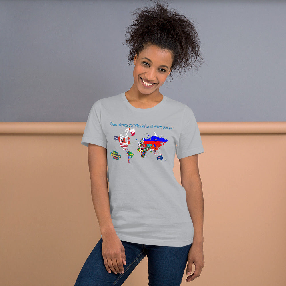 Countries Of The World With Flags -Short-Sleeve Unisex T-Shirt