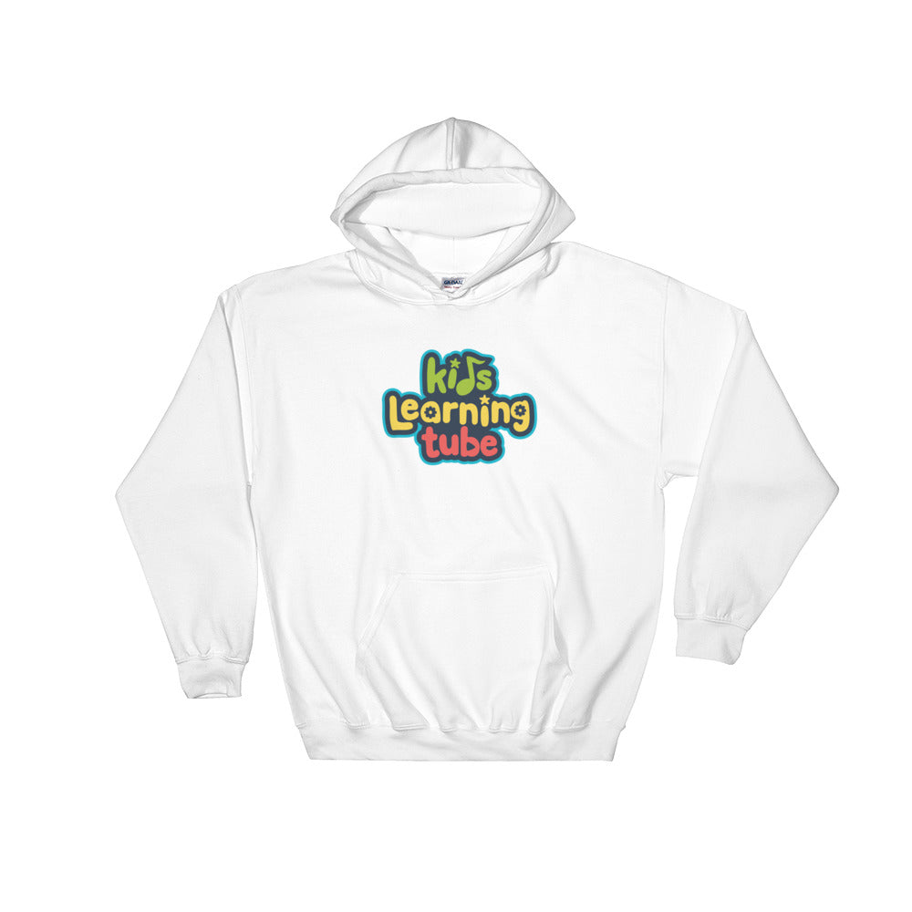 Kids Learning Tube Stacked Logo Adult Unisex Hooded Sweatshirt