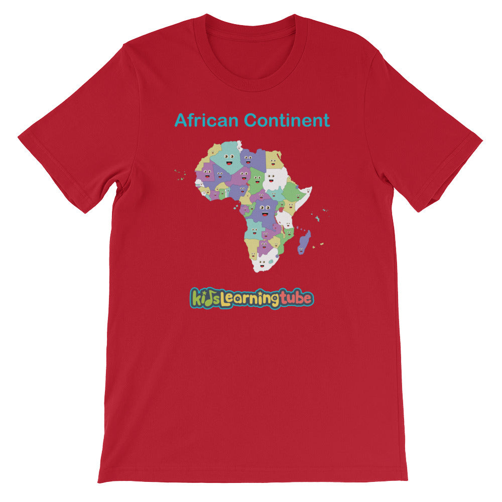 'African Continent' Adult Unisex Short Sleeve T-Shirt