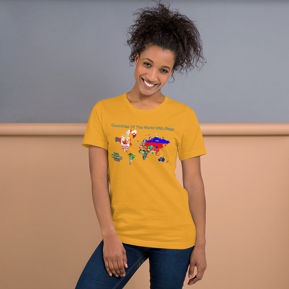 Countries Of The World With Flags -Short-Sleeve Unisex T-Shirt