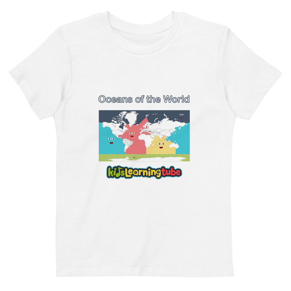 Oceans of the World - Organic cotton kids t-shirt