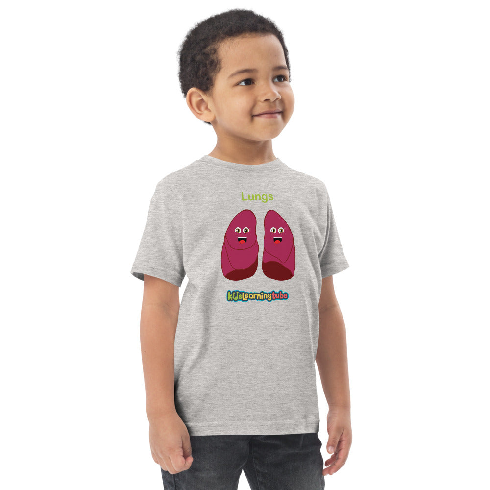 Lungs - Toddler jersey t-shirt