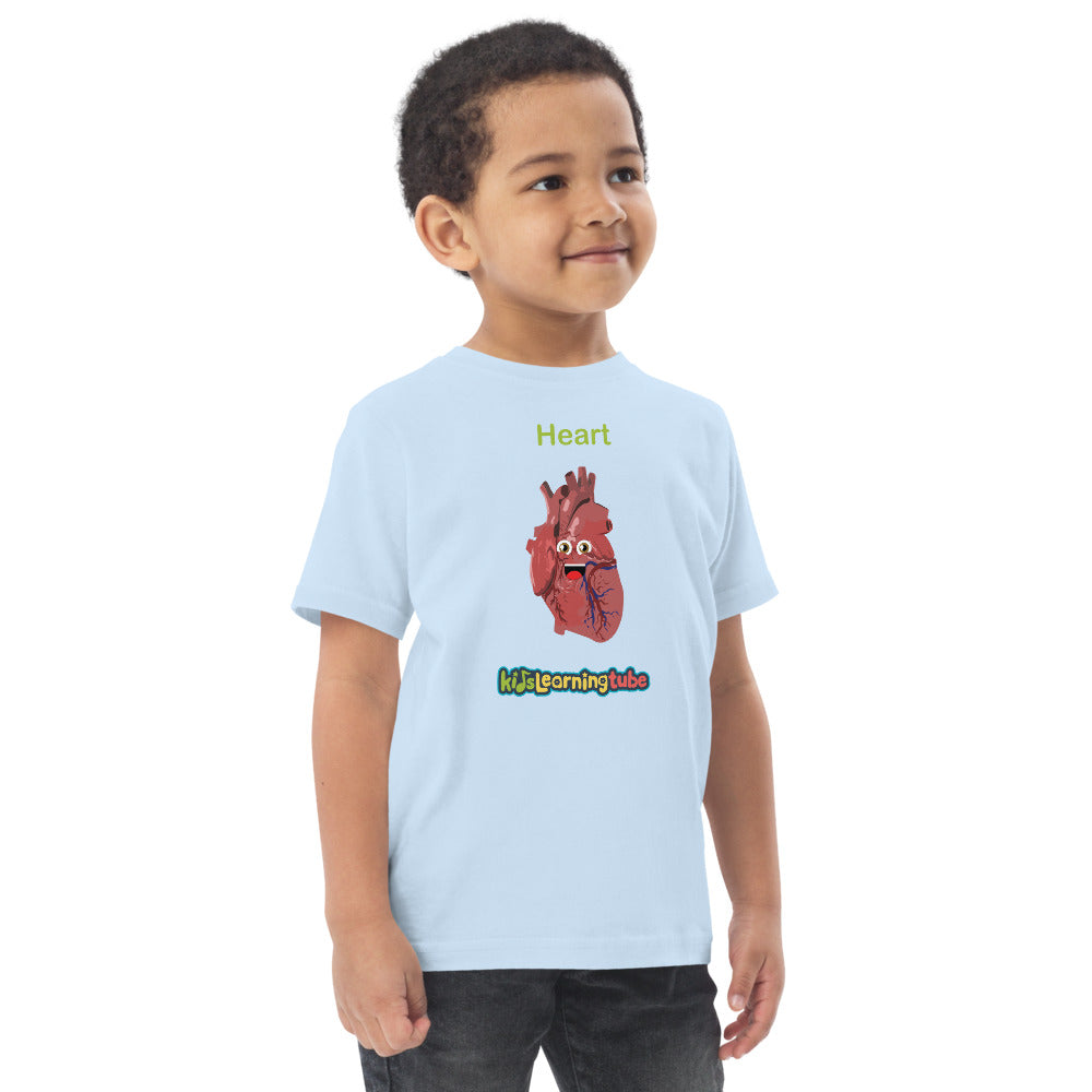 Heart - Toddler jersey t-shirt