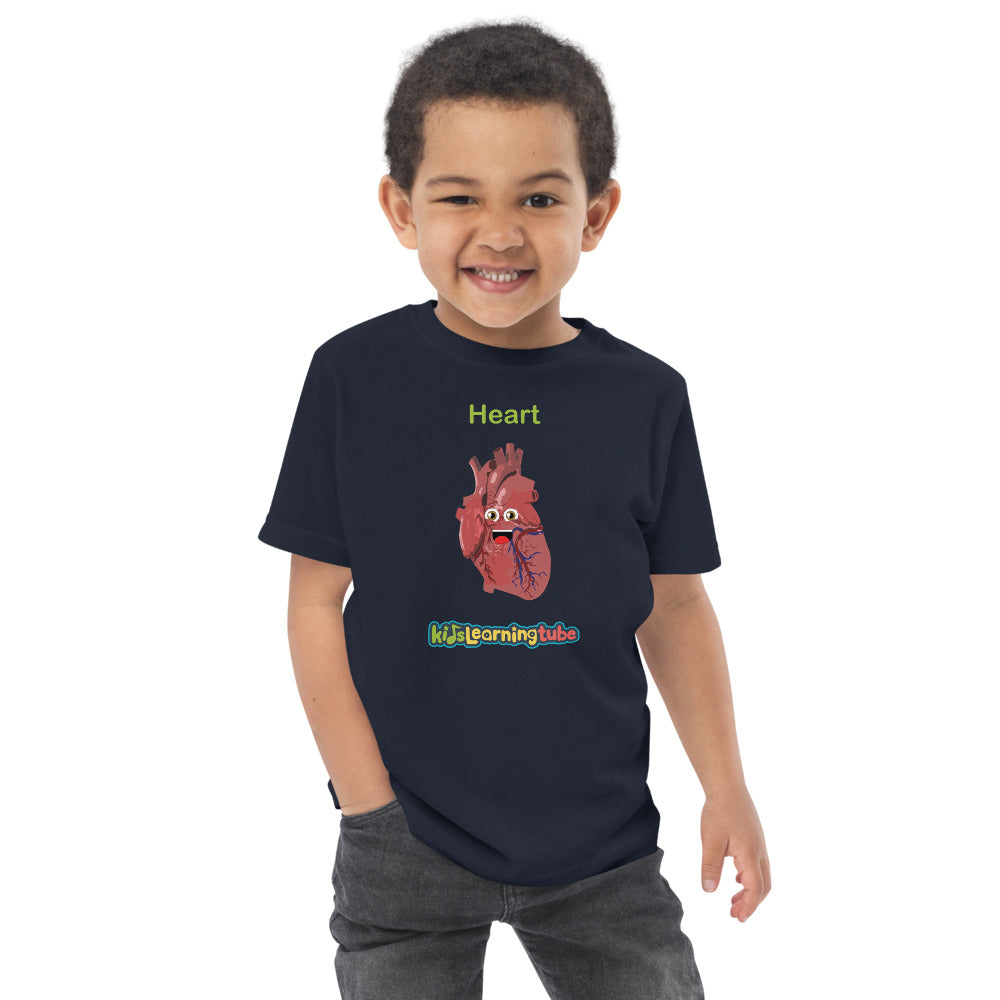 Heart - Toddler jersey t-shirt