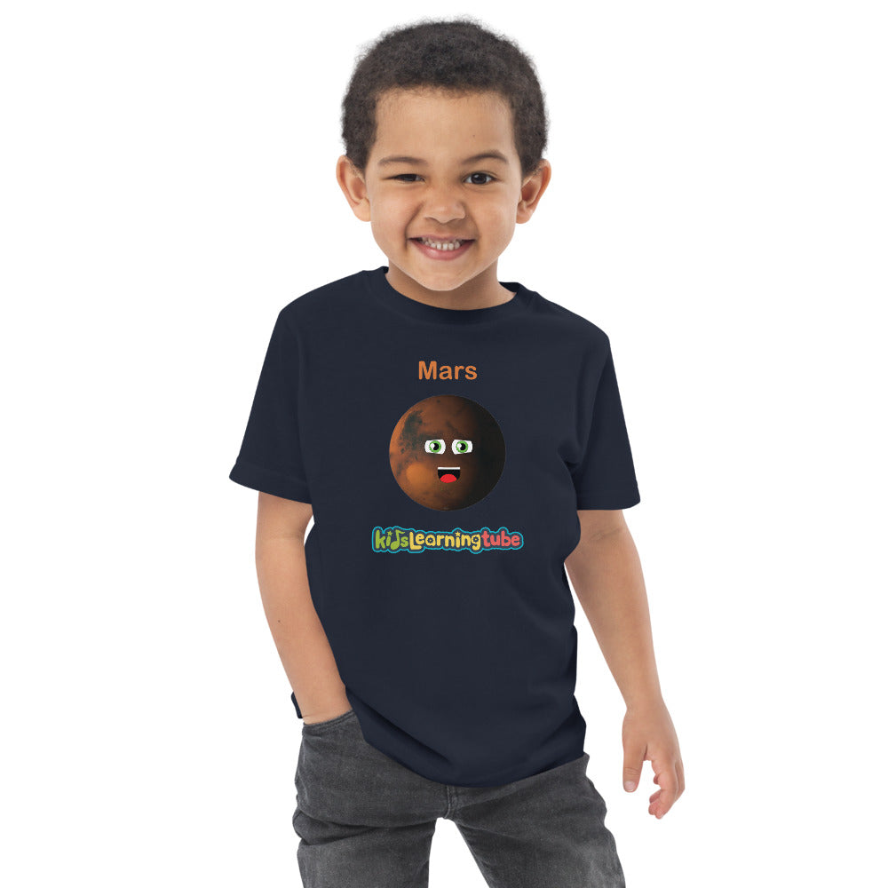 jersey Toddler Learning Kids – Tube Mars t-shirt