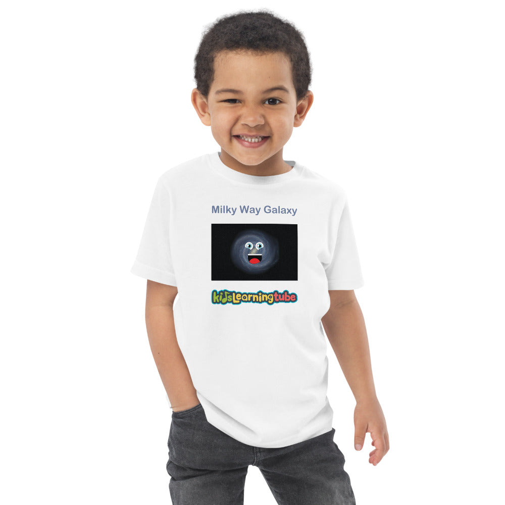 Milky Way Galaxy -Toddler jersey t-shirt