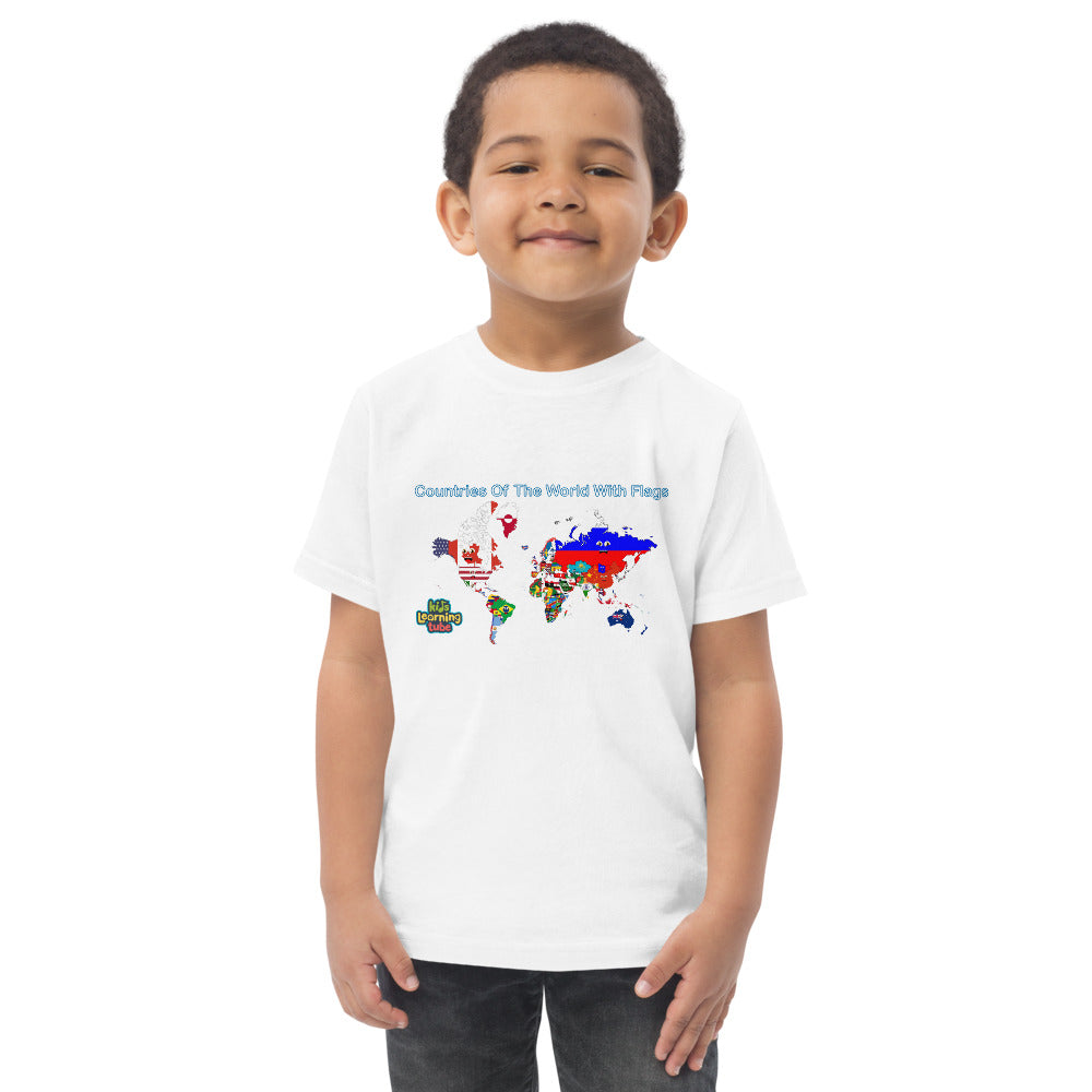 Countries of the World - Toddler jersey t-shirt