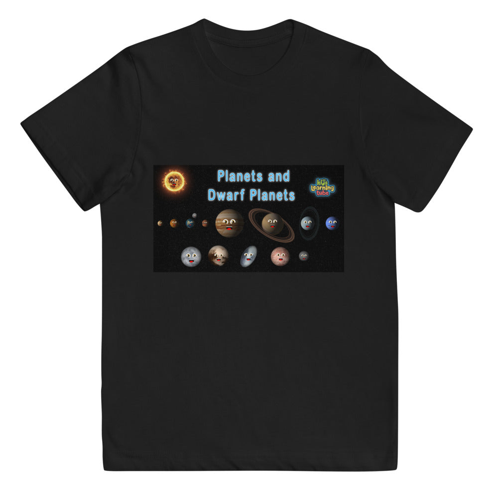 Planets and Dwarf Planets Youth jersey t-shirt