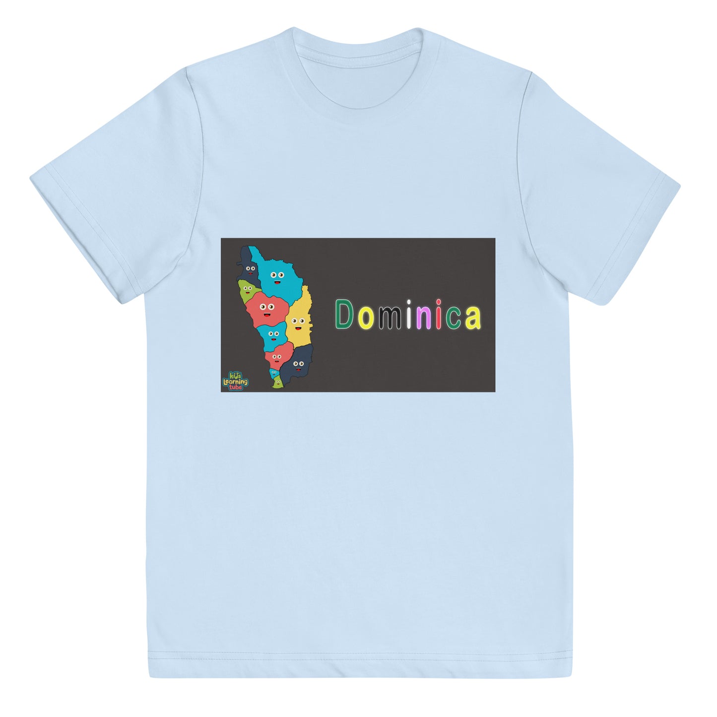 N°21 light blue jersey t-shirt with sectioned logo for children