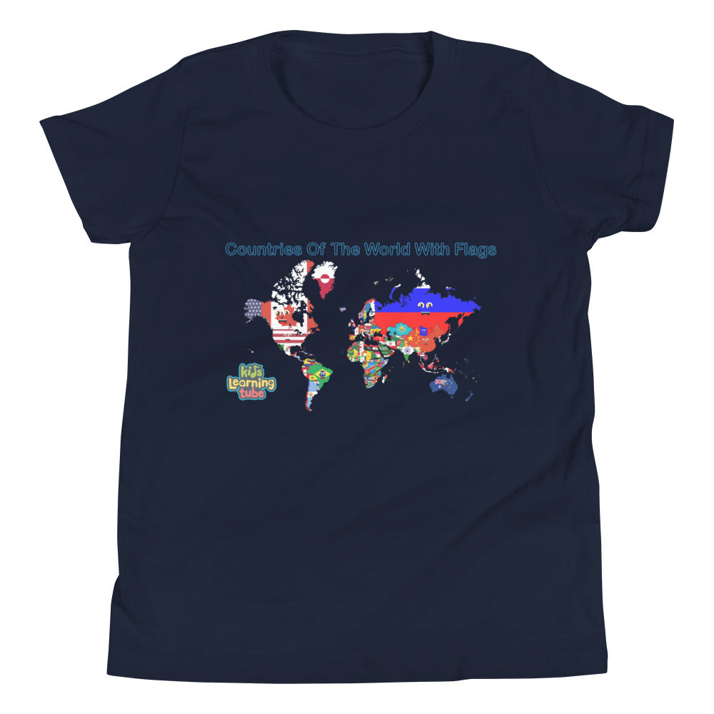 Countries of the World With Flags - Youth Short Sleeve T-Shirt